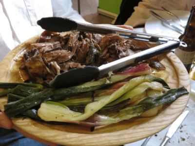 A platter of grass-fed hogget from the evening, credit: Pasture For Life Association